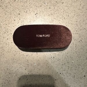 Tom Ford Rich Brown Velvet Eyewear Case